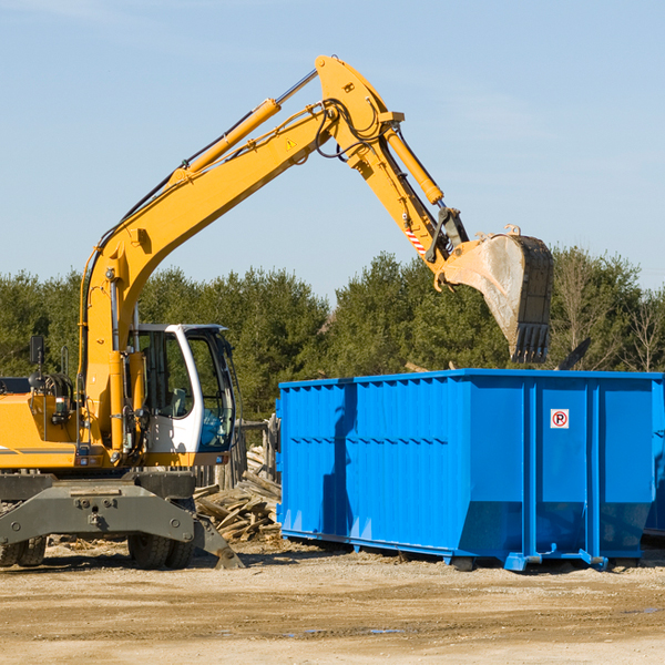 are there any restrictions on where a residential dumpster can be placed in Minotola NJ